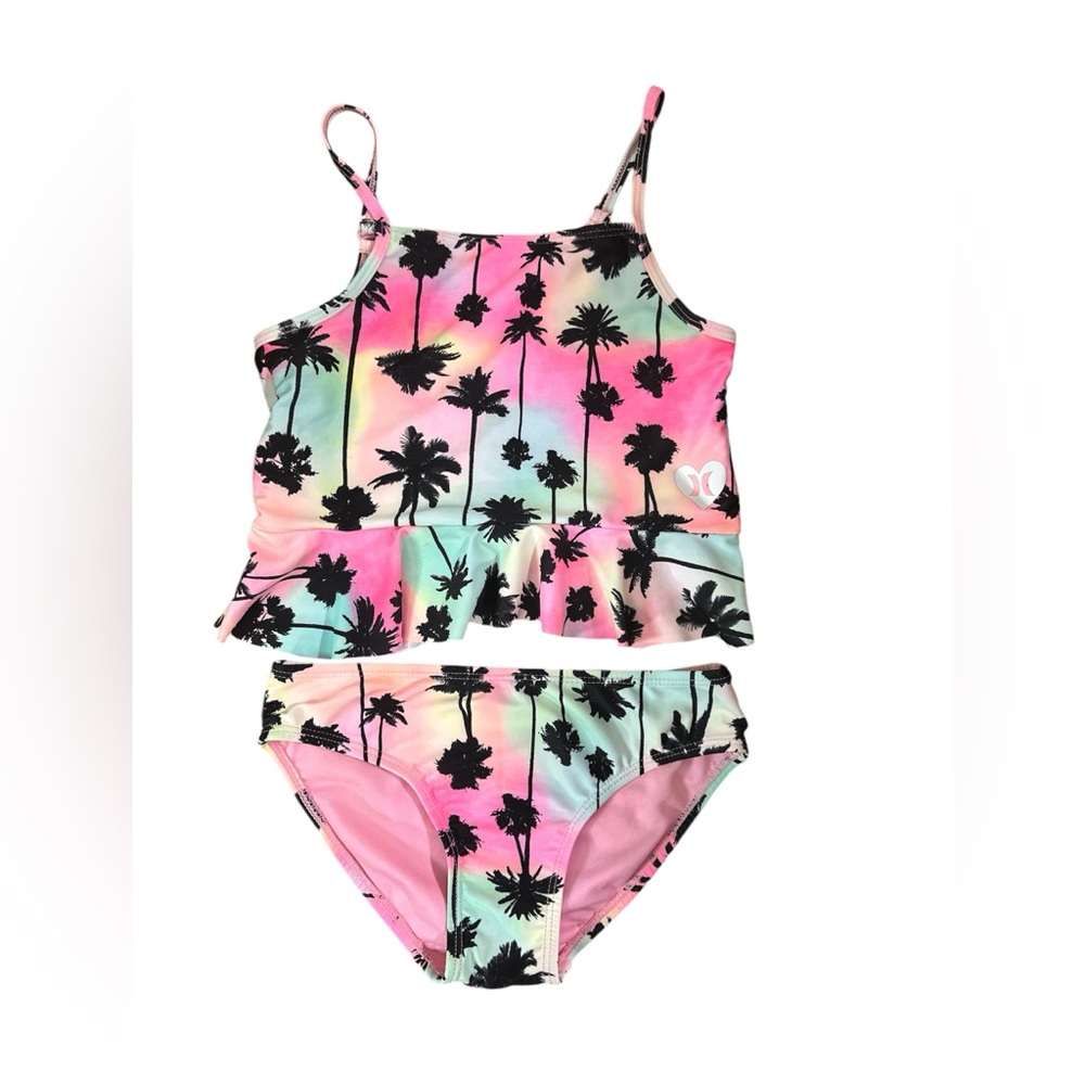 Girls Hurley two piece swimsuit / tankini  size 7/8